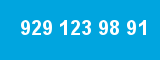 929 123 98 91